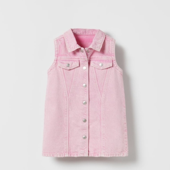 🩷 SNAPS DENIM DRESS - Picture 3 of 4